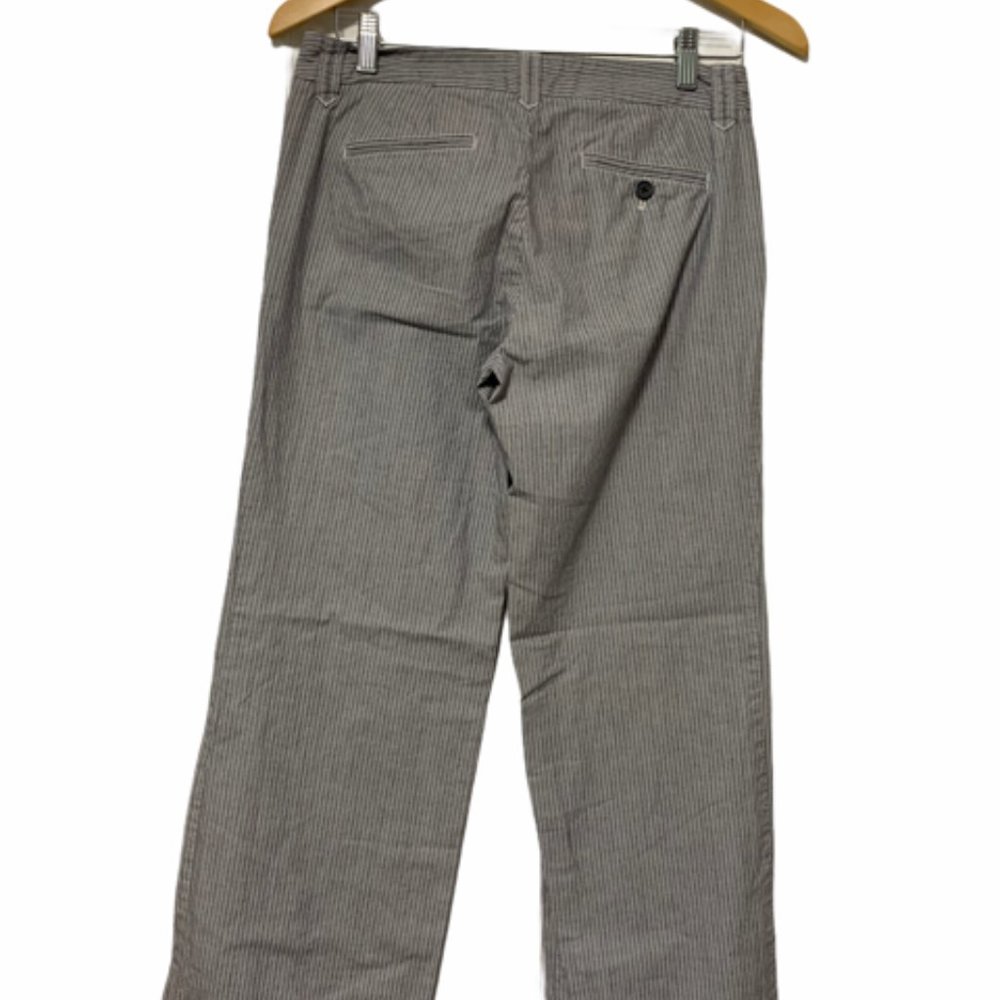 J.Crew City Fit size 2 Grey White Stripe Pant - Picture 4 of 5